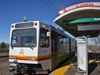 Moments from the alameda light rail station